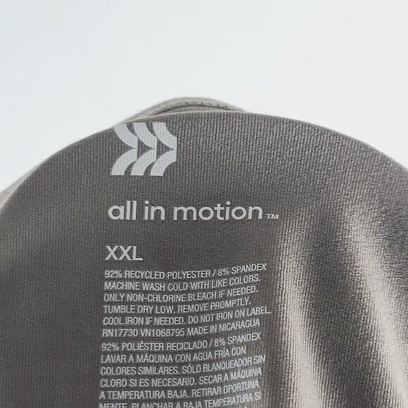 All In Motion Women's Taupe Short Sleeve Crew Neck Casual T-Shirt Size XXL - Picture 8 of 9